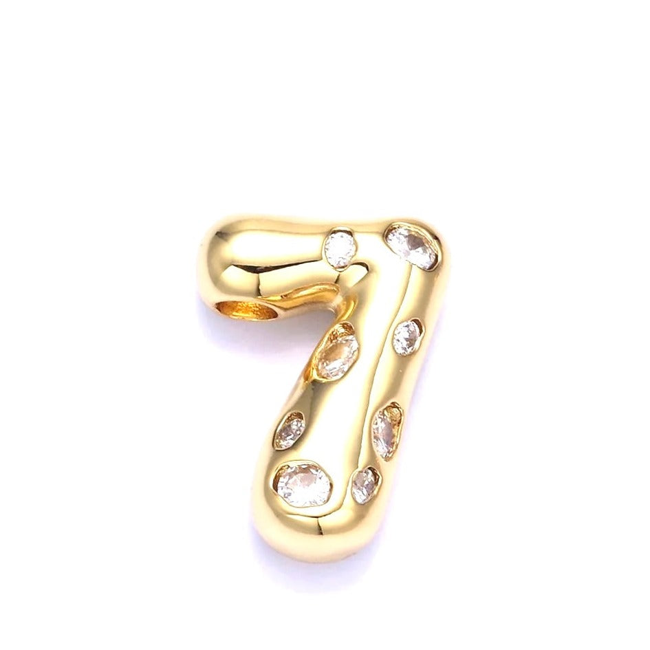 Bubble Number Necklace