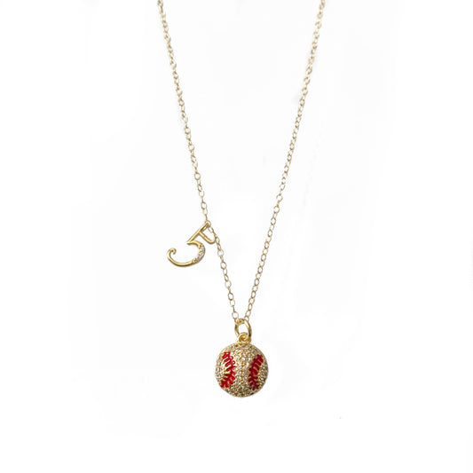 Play Ball Necklace Gold
